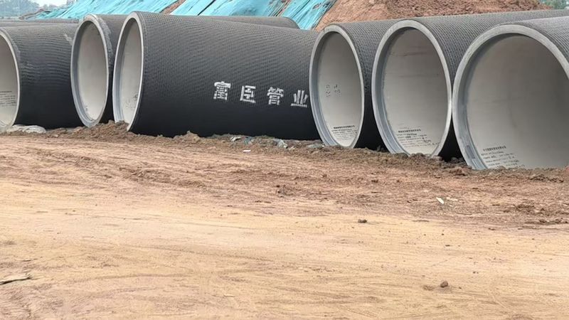 河南省前坪水库灌区工程施工现场